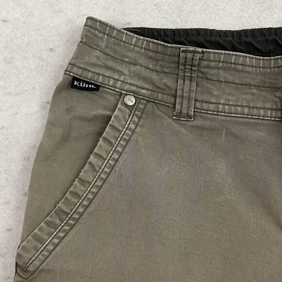 Kuhl Adventure Hiking Pants Mens 30X30 Khaki Outdoors Camping Stretch Gorpcore - Picture 9 of 14